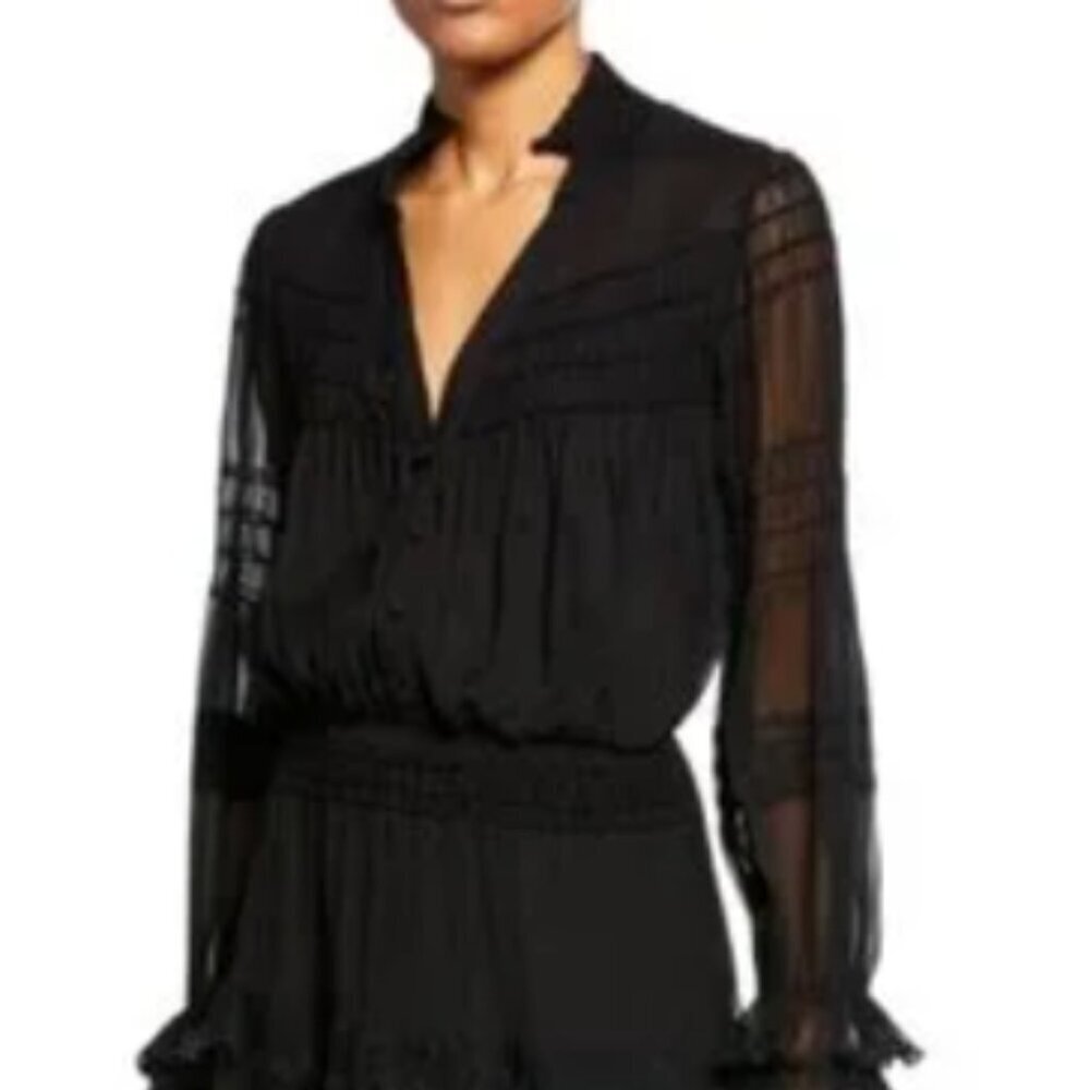 Alexis Silk Mini Dress Black Shannon Please Read - No Sz. Tag - Picture 10 of 11